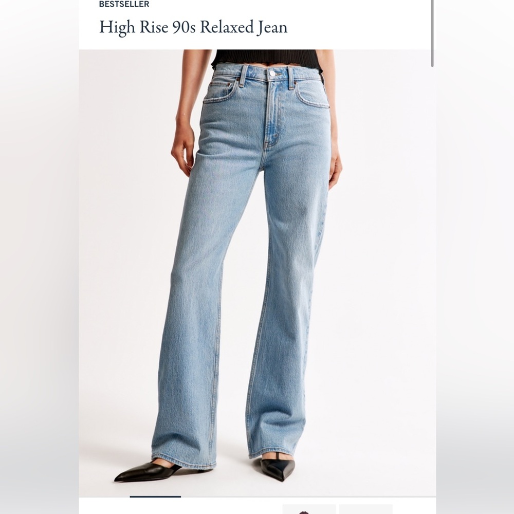 Abercrombie and Fitch High rise 90s relaxed jean